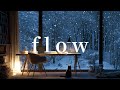 Deep Focus Ambient Music │Winter Night Workspace with Snow Forest │2 Hours