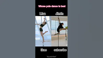 Whose pole dance is best?Jimin or lisa😏#⁴blacktan⁷ #blackpink #bts #youtubeshorts #shorts #ytshorts