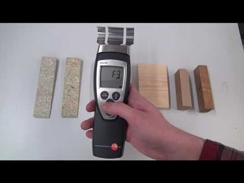 Testo 616 / Moisture Meter / Pintakosteusmittari ja pintakosteusmittaus