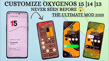 🚀Oxygen OS 15 to 13 new customization mod features