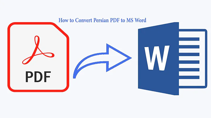 How to Edit or Convert Persian PDF to MS Word/ ایدیت کردن یا تبدیل کردن پی اف فارسی به برنامه ورد