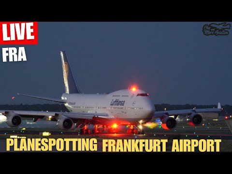 🔴Live Monday Planespotting Frankfurt Airport 🌇 Night Traffic #airplanes 🛫