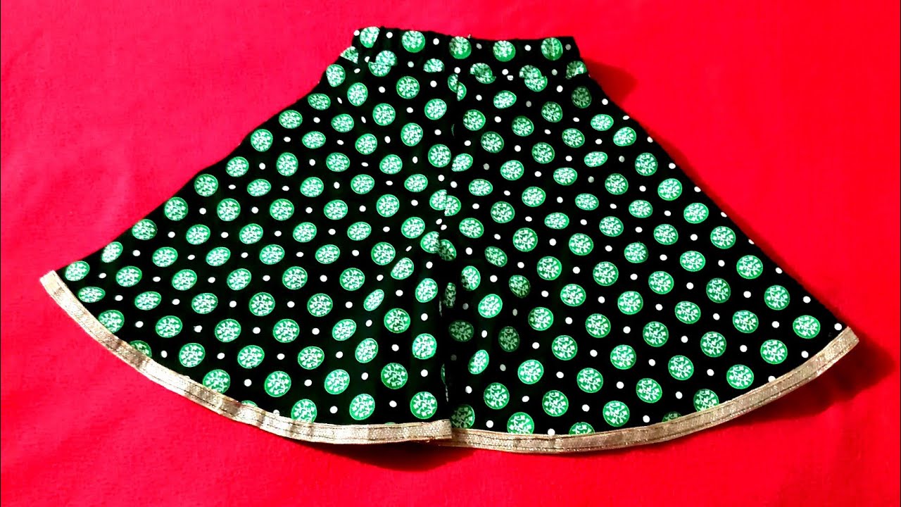 How to cut and stitch Divided Umbrella skirt YouTube