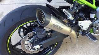 Z900 exhaust SC Project S1.... With NO DB KILLER!!!