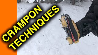 How to Use Crampons on Steep Icy Slopes