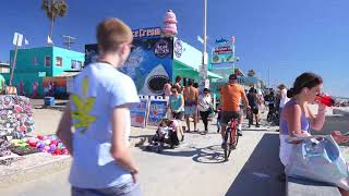 [4k] Pacific Beach Boardwalk to Law Street Beach San Diego California Travel Guide