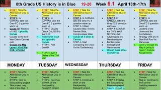 Week 4 Of Online Learning Weekly Agenda