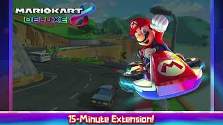 DS Shroom Ridge - Mario Kart 8 Deluxe (Slowed Down) [15-Minute Extension]