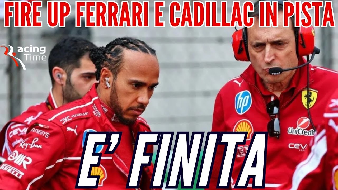 💥HAMILTON ADAMI E' ROTTURA - FERRARI ACCENDE LA PU E CADILLAC SCENDE IN PISTA (con motore Ferrari)