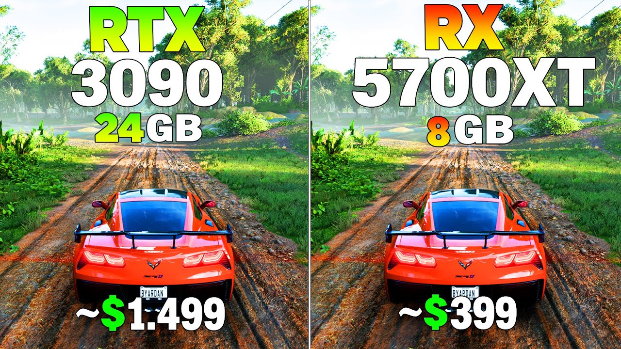 k*a様 RTX3090 RTX 3090 vs RX 5700 XT - Test in 8 Games - YouTube