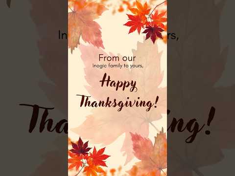 From Inogic family to yours #HappyThanksgiving😘 #thanksgiving # #blackfriday #shorts