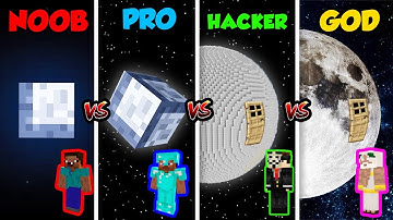 Minecraft NOOB vs. PRO vs. HACKER vs. GOD: MOON BASE in Minecraft! (Animation)