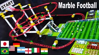 Be quick in Marble Soccer #13 and score goals to avoid being eliminated.