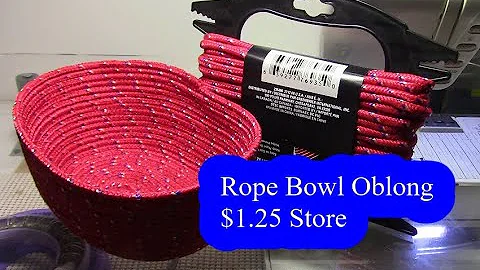 Rope Bowl TUTORIAL Oblong Sewing From The $1.25 St...