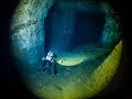 Diving in the sunken chambers of Altes Kalkbergwerk Miltitz Mine in Germany