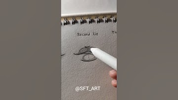 Three ways to draw lips #tutorial #art #lips #sketch #shorts