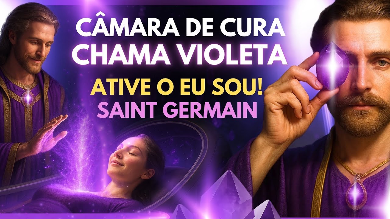 💜 Ative o EU SOU com Saint Germain! – A Energia da Chama Violeta Ametista em Você