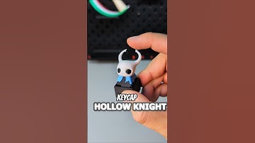 Ik heb een Hollow Knight Keycap Clicker-sleutelhanger in 3D geprint