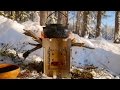 A Hike in Snow, and Fire in a Box (Firebox Stove)