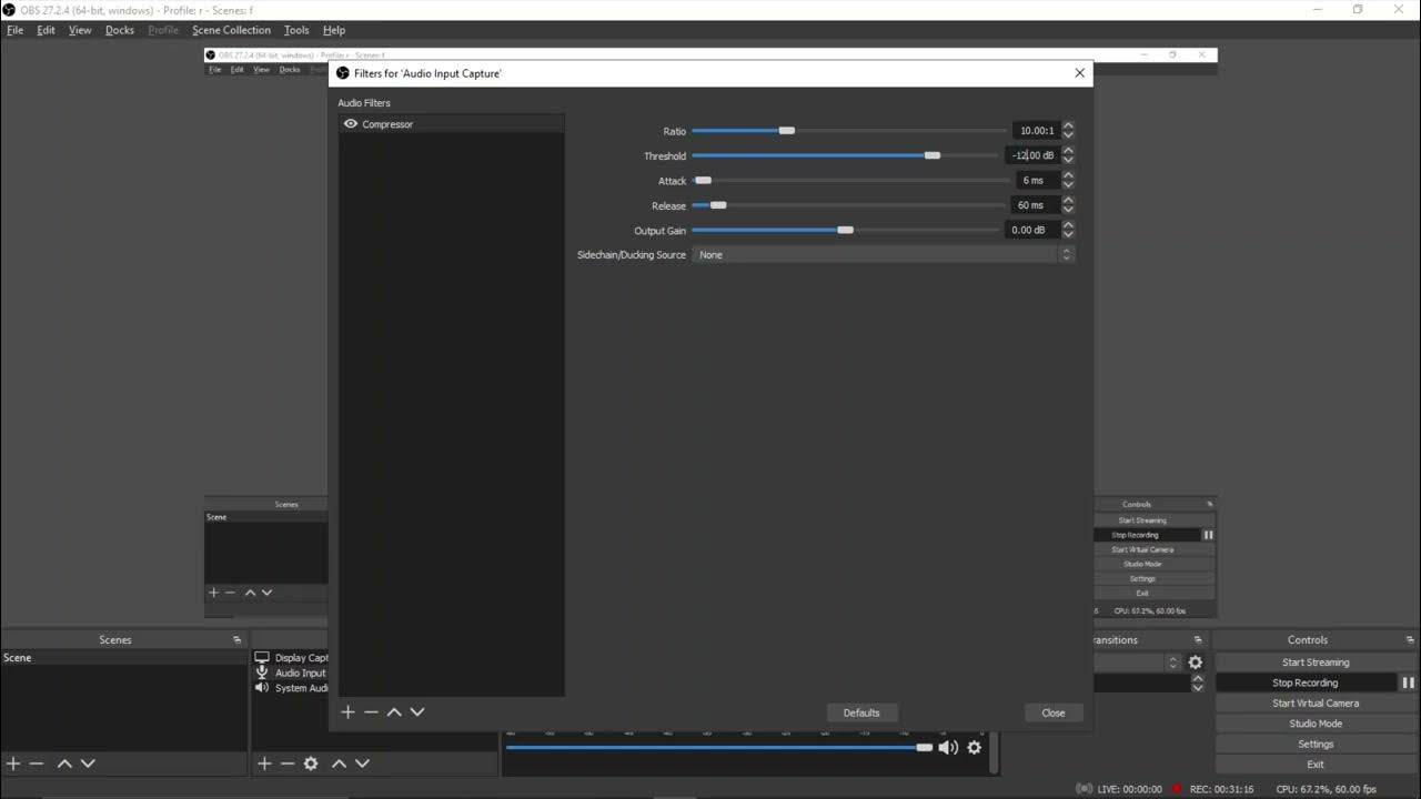 Remove background Noise in obs Best Settings for Audio Filters OBS