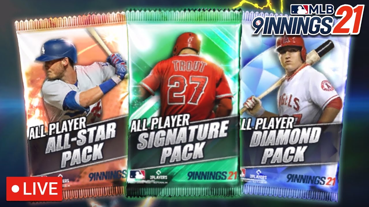 🔴LIVE | MLB 9 Innings 21 - Signature, All-Star, and Diamond Player Pack Opening!