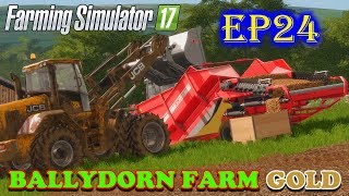 Farming Simulator 17 | Ballydorn Farm Gold | Timelapse | Episode 24 | PACKING POTATO PALLETS