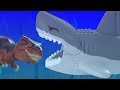 Lego Megalodon Vs T Rex Fight Stop Motion Movie