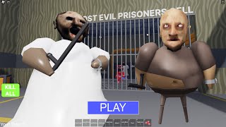 GRANNY BARRY'S PRISON RUN (OBBY) New Horror Obby Roblox Update - All Morphs Unlocked Full Gameplay