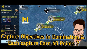 CODMobile Capture Objectives in Domination & Each capture Earn 40 Point ClanWar | Call of DutyMobile