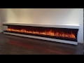 Linear fireplace with Opti-Myst 1000 burners by Dimplex