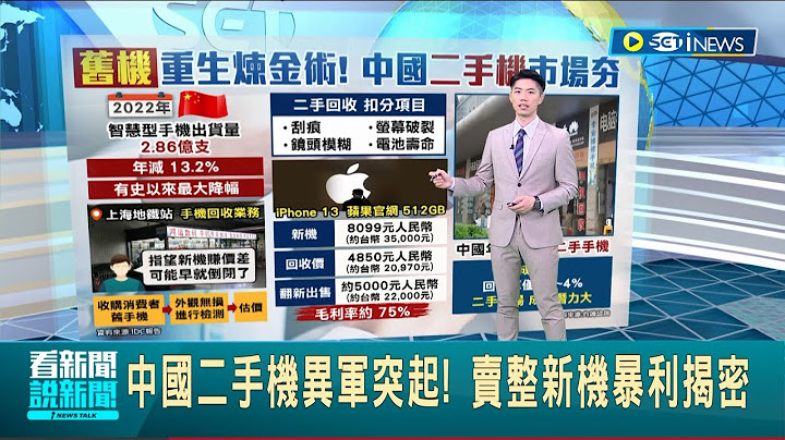 中國二手機異軍突起! 賣整新機暴利揭密 年產"4億支二手機"市場夯 業者:指望新機賺價差會倒閉｜主播 鄧崴｜【國際局勢】20230704｜三立iNEWS - 天天要聞