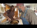 E6 making cracklings  sausage is a guenther family tradition come along with me to muddy pond