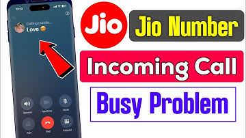 jio sim incoming call busy problem | incoming call busy bata raha hai jio sim