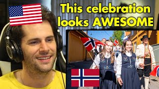 American Reacts to Celebrating Norway's Constitution Day (17th of May) Wealth