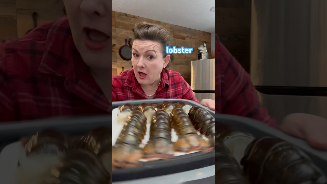 How to prep a lobster tail using kitchen shears