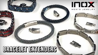 Easily accommodate any size with INOX Bracelet Self-Adjustable Links