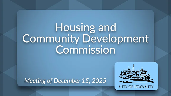 Housing and Community Development Commission Meeting of December 15, 2025