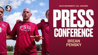 FSU Soccer | HC Brian Pensky NCAA Selection Show Press Conference