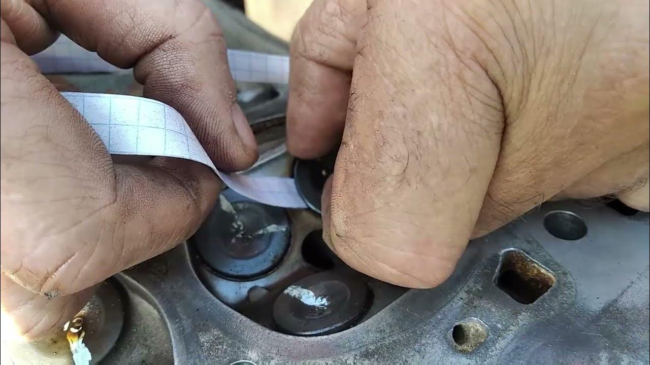 8 "EXPERIMENT" Continues, hot straightening of valves on the head