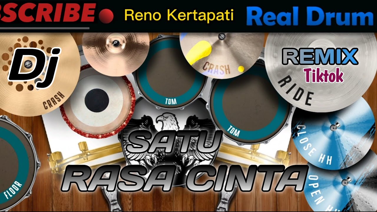 DJ SATU RASA CINTA REAL DRUM COVER | By @renokertapati | Viral FYP Tiktok 2022
