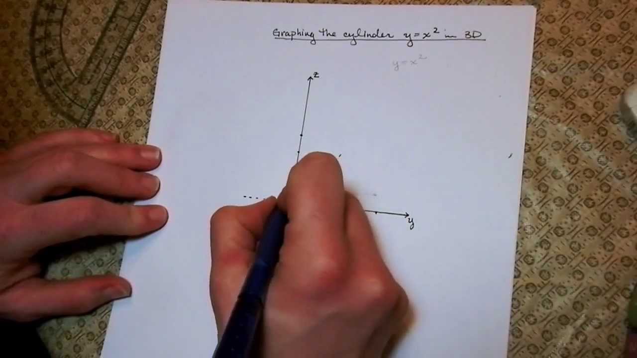 Graphing Y Equals X Squared Y X 2 In 3d Youtube