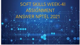 SOFT SKILLS WEEK-4 ANSWER NPTEL ASSIGNMENT screenshot 4