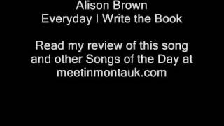 Alison Brown - Everyday I Write the Book chords