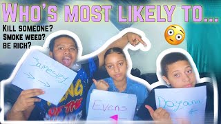 Who’s most likely to..? (First video)