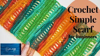 How To Crochet Simple Scarf / Beginner Friendly Tutorials
