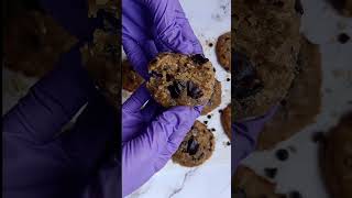 Chewy Peanut Butter Oatmeal Chocochip Cookies | cookies peanutbuttercookiesshortsyoutubeshorts