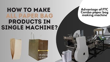 Business ideas 2023|fully automatic paper bag making machine|v bottom paper bag |#businessideas2023