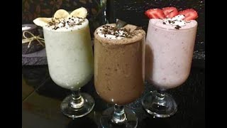 Milkshake Nasıl Yapılır 3 Farklı Milkshake Tarifi Milkshake Recipe Çilekli Muzlu Çikolatalı