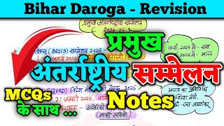 अतररषटरय सममलन 2025 Notes Mcqs Pramukh Antrashtriya Sammelan 2025 Online Study Zone