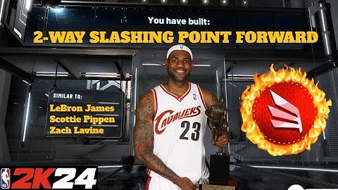 *NEW* RARE 2-WAY SLASHING POINT FORWARD BUILD IN NBA 2K24! SUPER RARE OVERPOWERED DEMIGOD BUILD 2K24